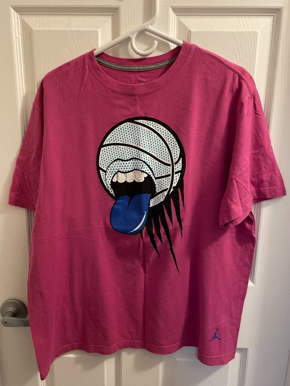 Jordan Basketball T Shirt Mens XL Pink Graphic Tee 430425 Preowned